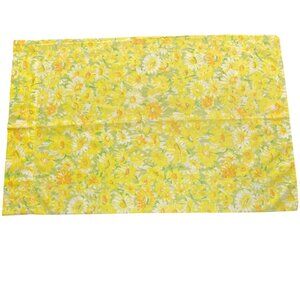 Vintage Pacific Yellow Daisy Floral Pillowcase 20x30" No Iron Retro MCM 70s